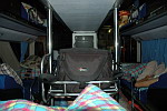 Chiny - Wewnt�rz autobusu sypialnego.