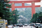 Japonia - Kioto, Brama shinto.