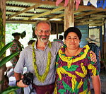 Samoa - Spotkanie z �on� wodza plemiennego.