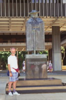 USA - Hawaje, Honolulu, pomnik  Father Damian.