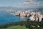USA - Hawaje, Honolulu, widok z Diamont Head.