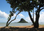 USA - Hawaje, Honolulu, wyspa zwana chi�skim kapeluszem.